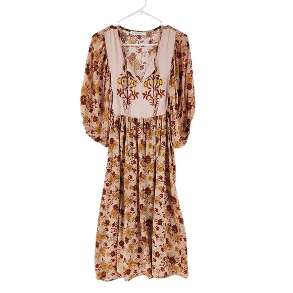 Rusttydustty Women's Floral Midi Dress - L - Picture 1 of 6